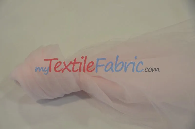 108" Wide Bridal Tulle | Nylon Tulle Illusion Fabric | Soft Bridal Veil & Decor | 50 Yard Bolt |