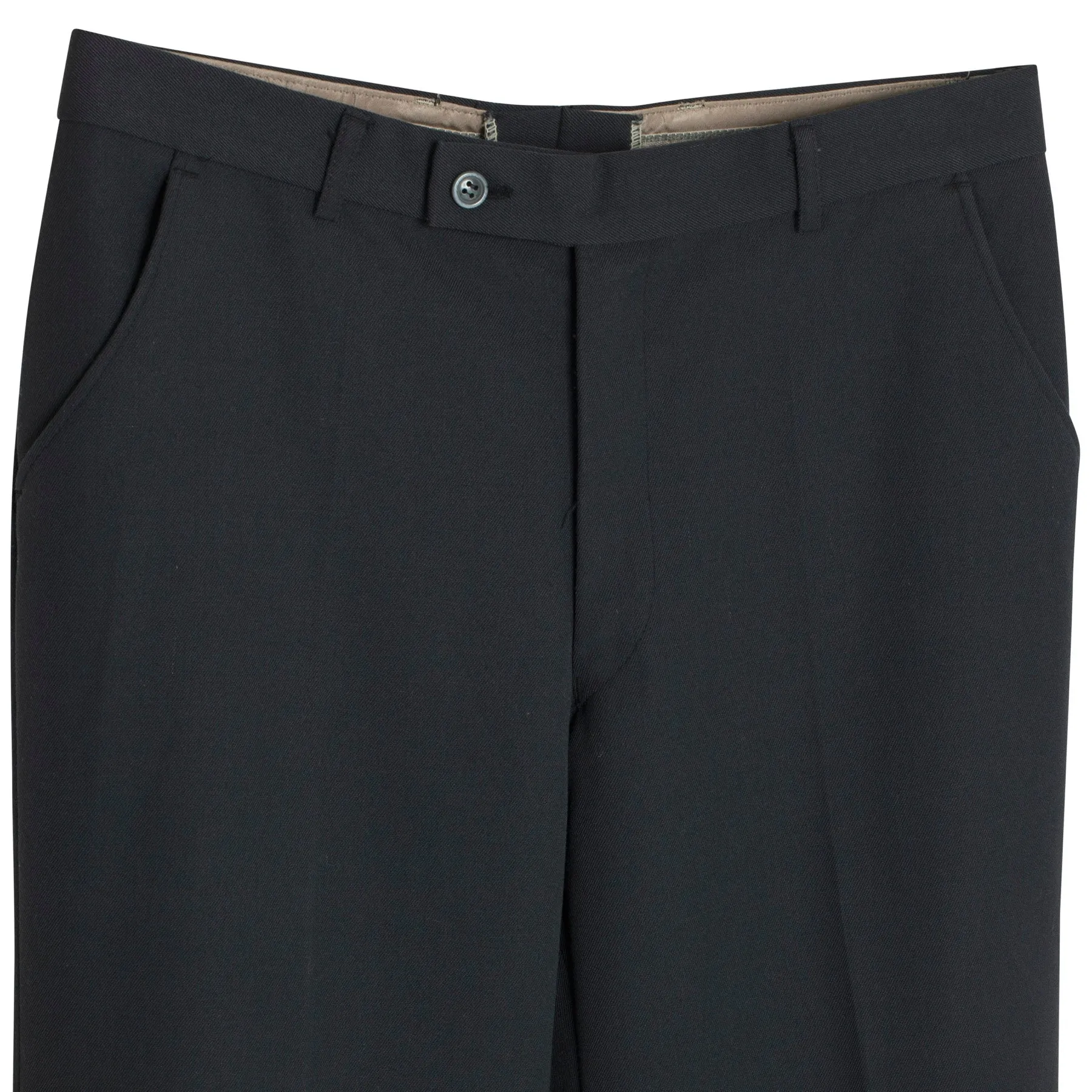 70s, Wide-Leg Cut, Press-Creased, Twill Weave, Military