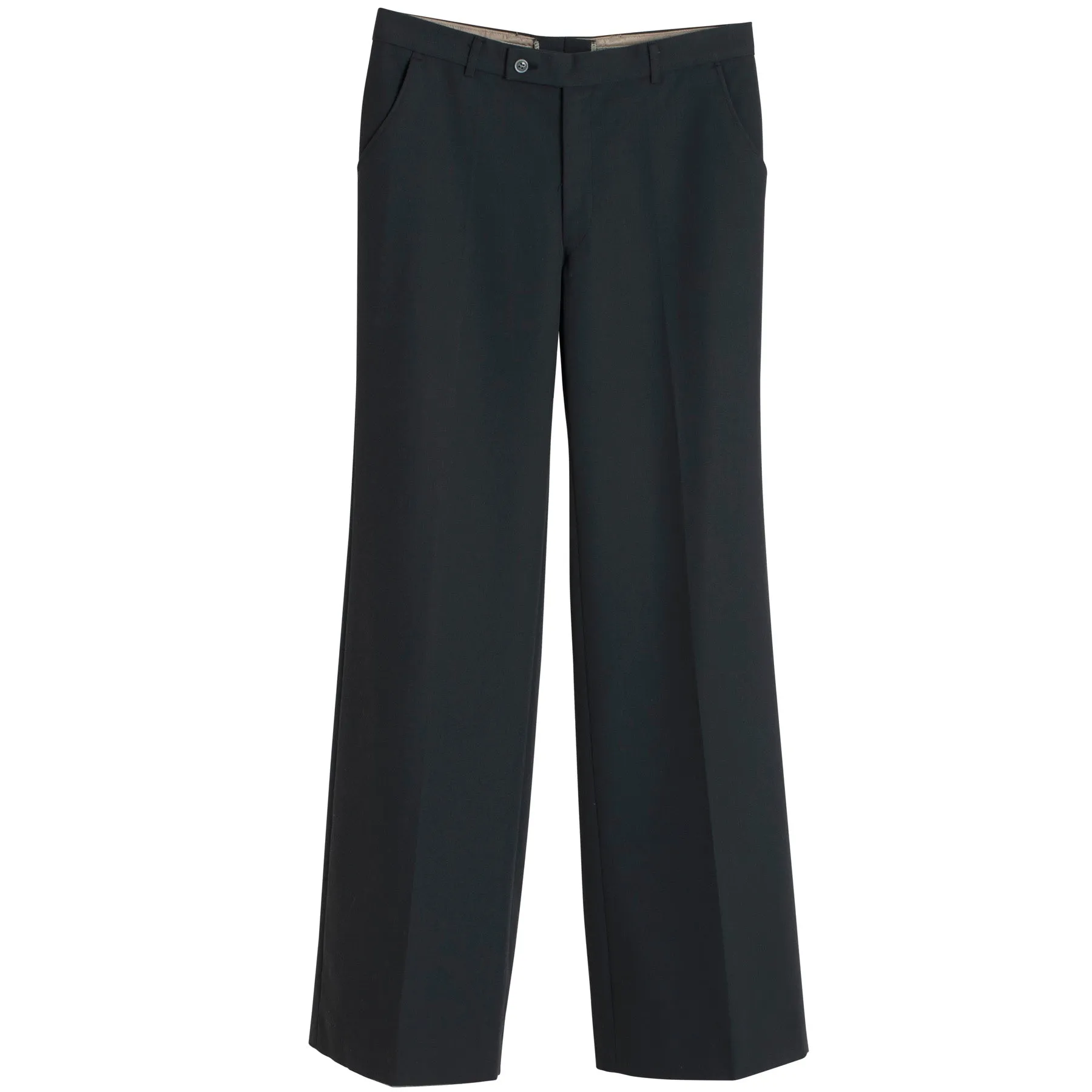70s, Wide-Leg Cut, Press-Creased, Twill Weave, Military
