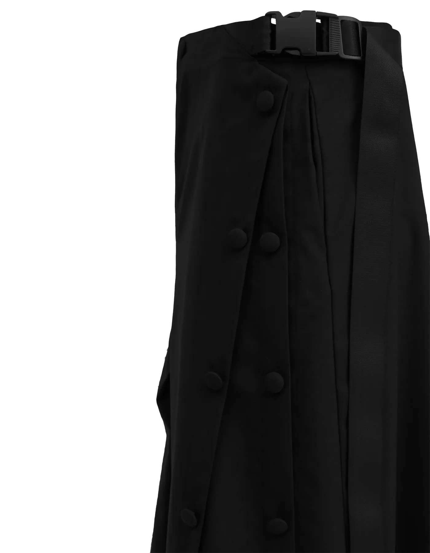 Adjustable Function Button Ring Japanese-Style Short Wide Pants