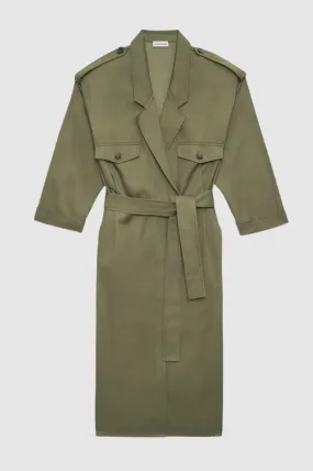 Anine Bing Zelda Dress in Olive