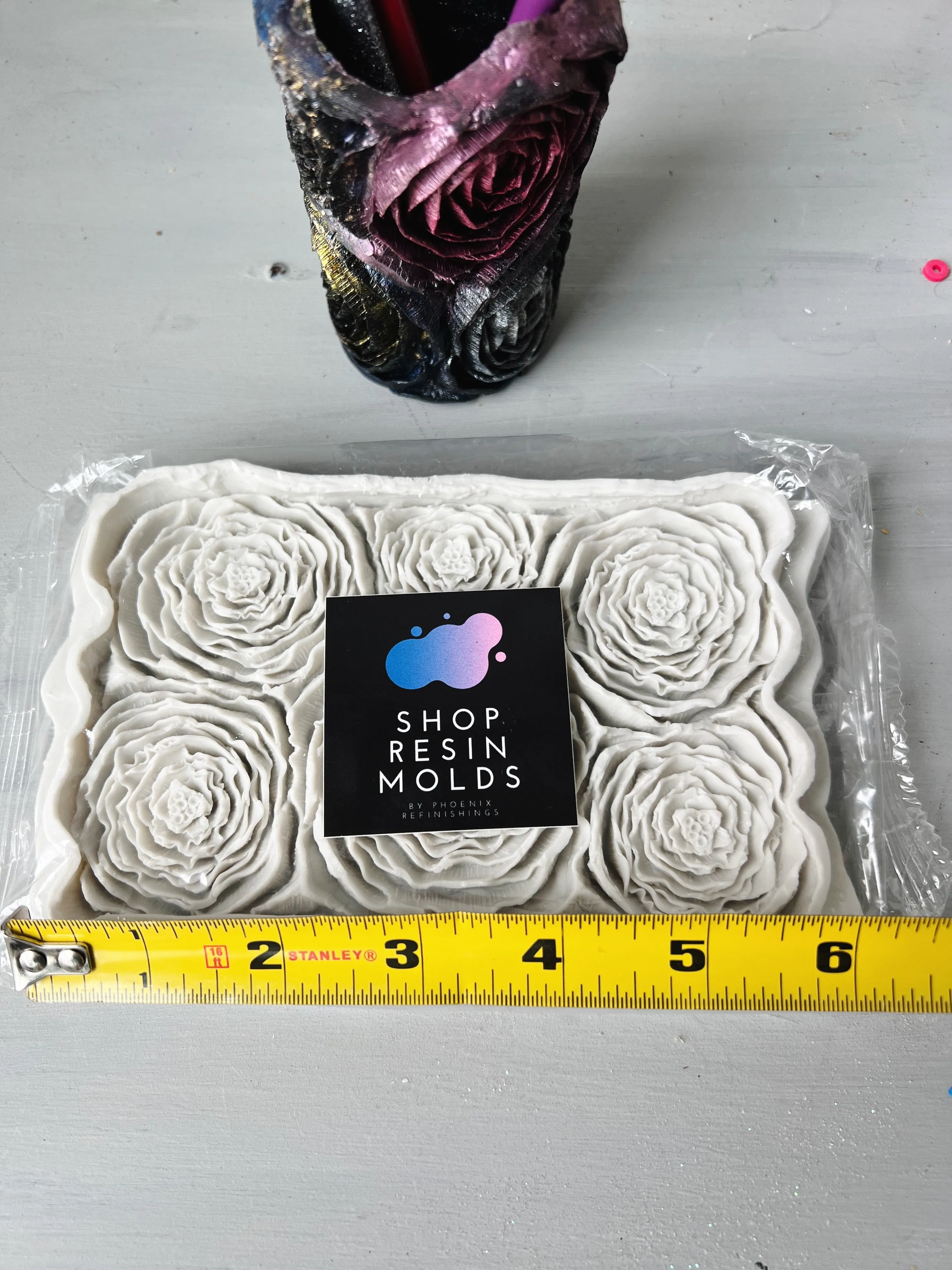 Bed of Roses Silicone Resin Mold