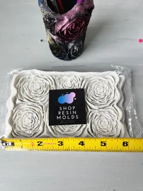 Bed of Roses Silicone Resin Mold