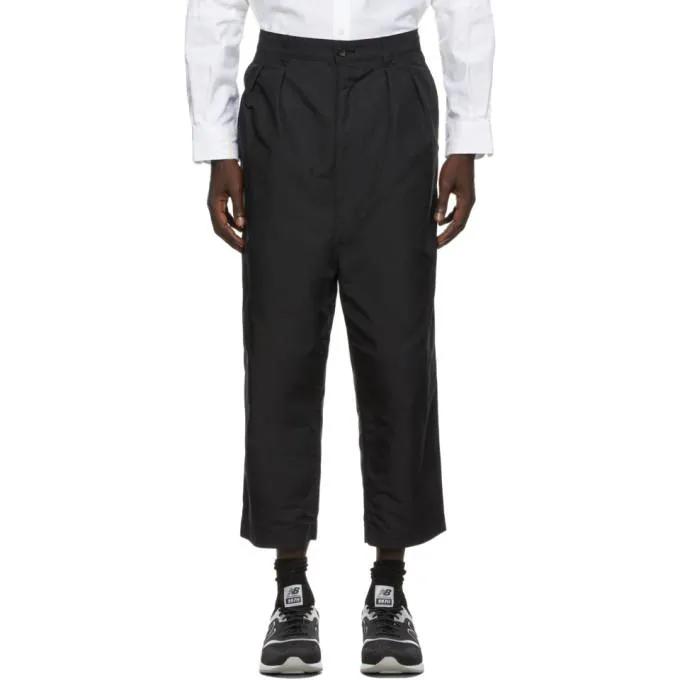 Comme des Garcons Homme Black Oxford Wide-Leg Trousers