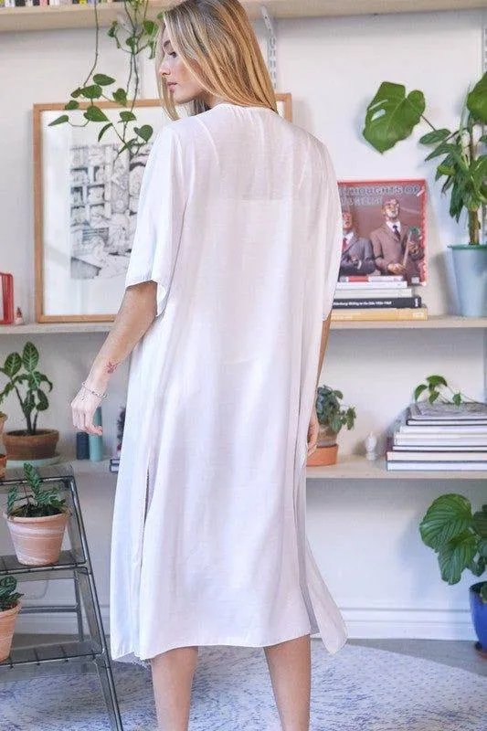 Davi & Dani | Solid Long Cardigan