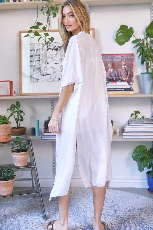 Davi & Dani | Solid Long Cardigan