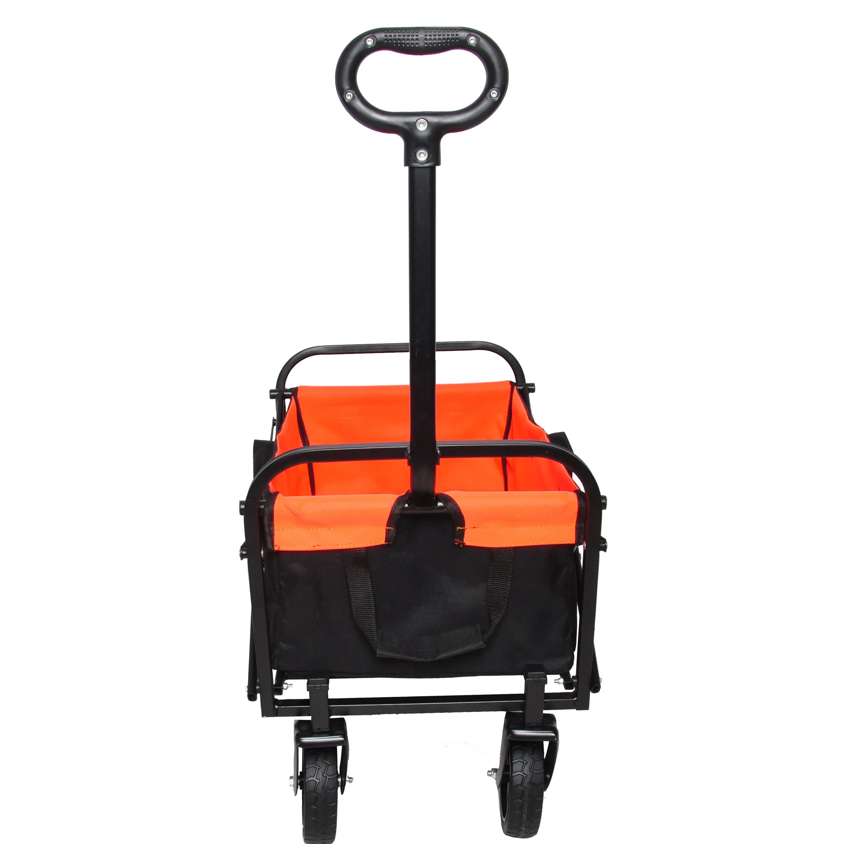 Folding Wagon Garden Shopping Beach Cart (black yellow)