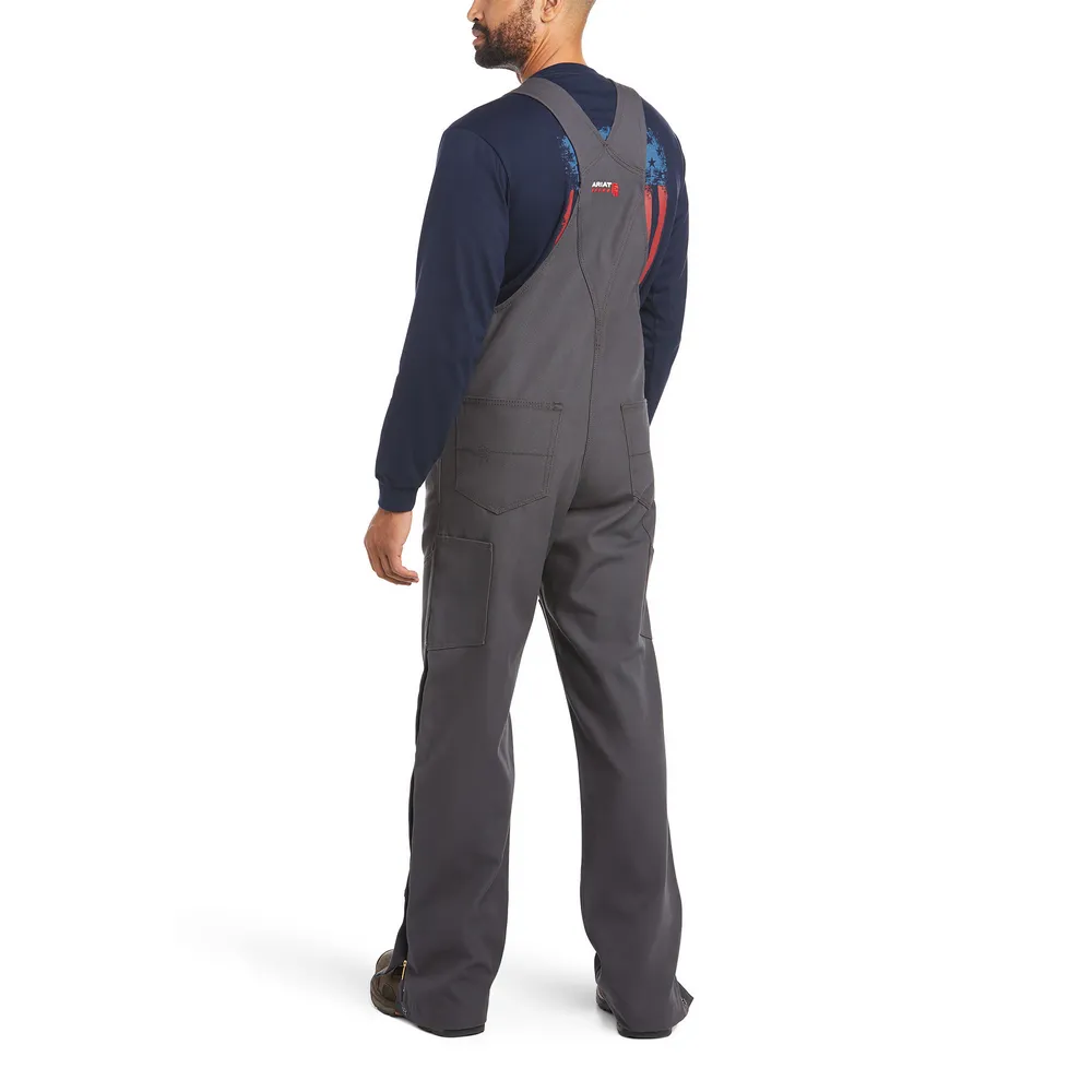 FR CANVAS UNLINED BIB OVERALL - 020-Gray | Ariat 10034650