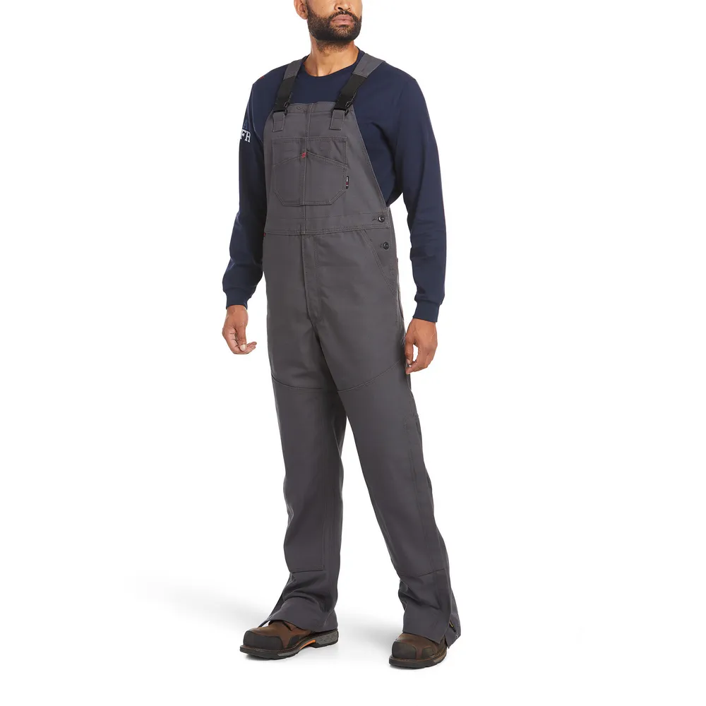 FR CANVAS UNLINED BIB OVERALL - 020-Gray | Ariat 10034650