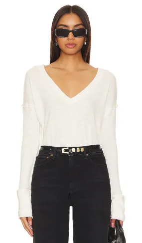 Free People x We The Free Sail Away Solid Tee In Ivory in Ivory