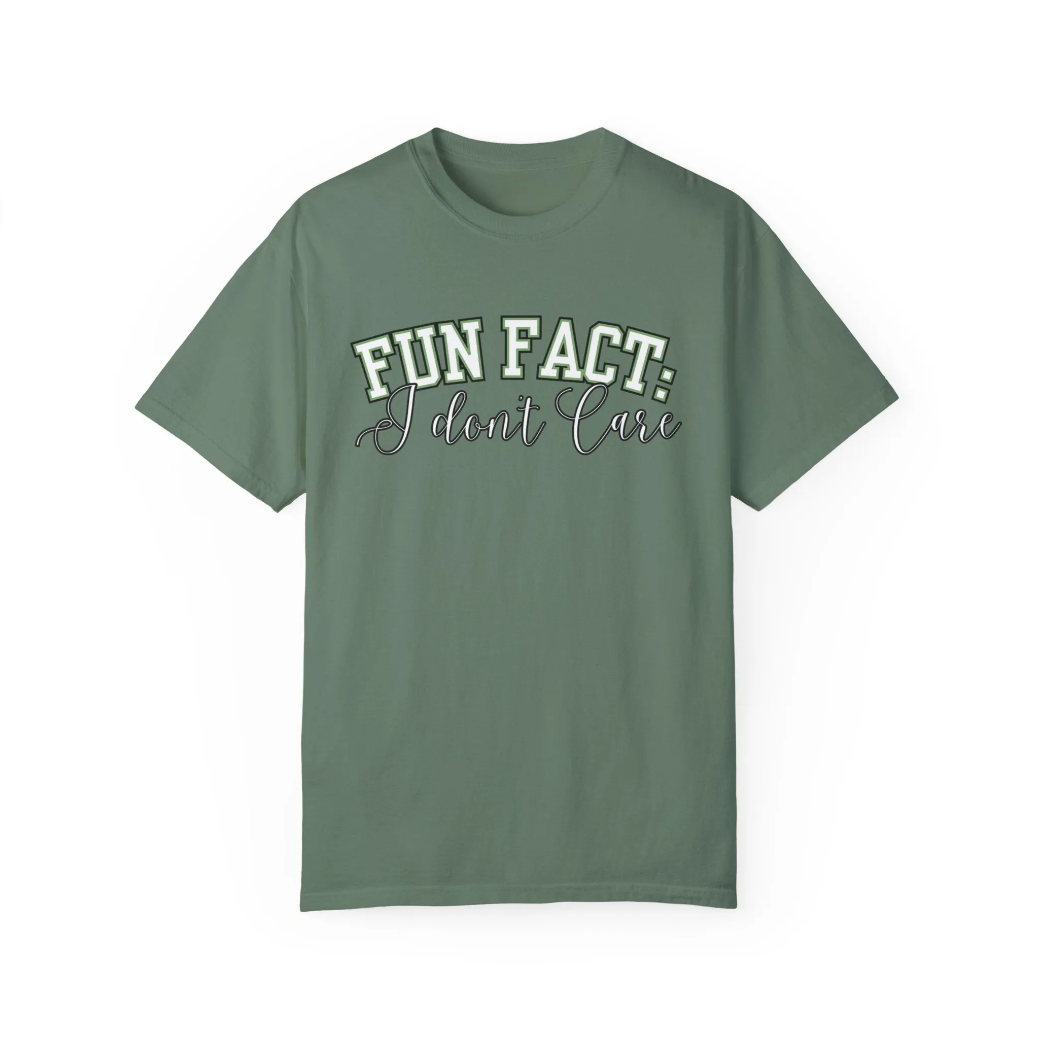 Fun Fact: I Don't Care Comfort Colors Women's Tee – Casual Statement Top for Nonchalant Style