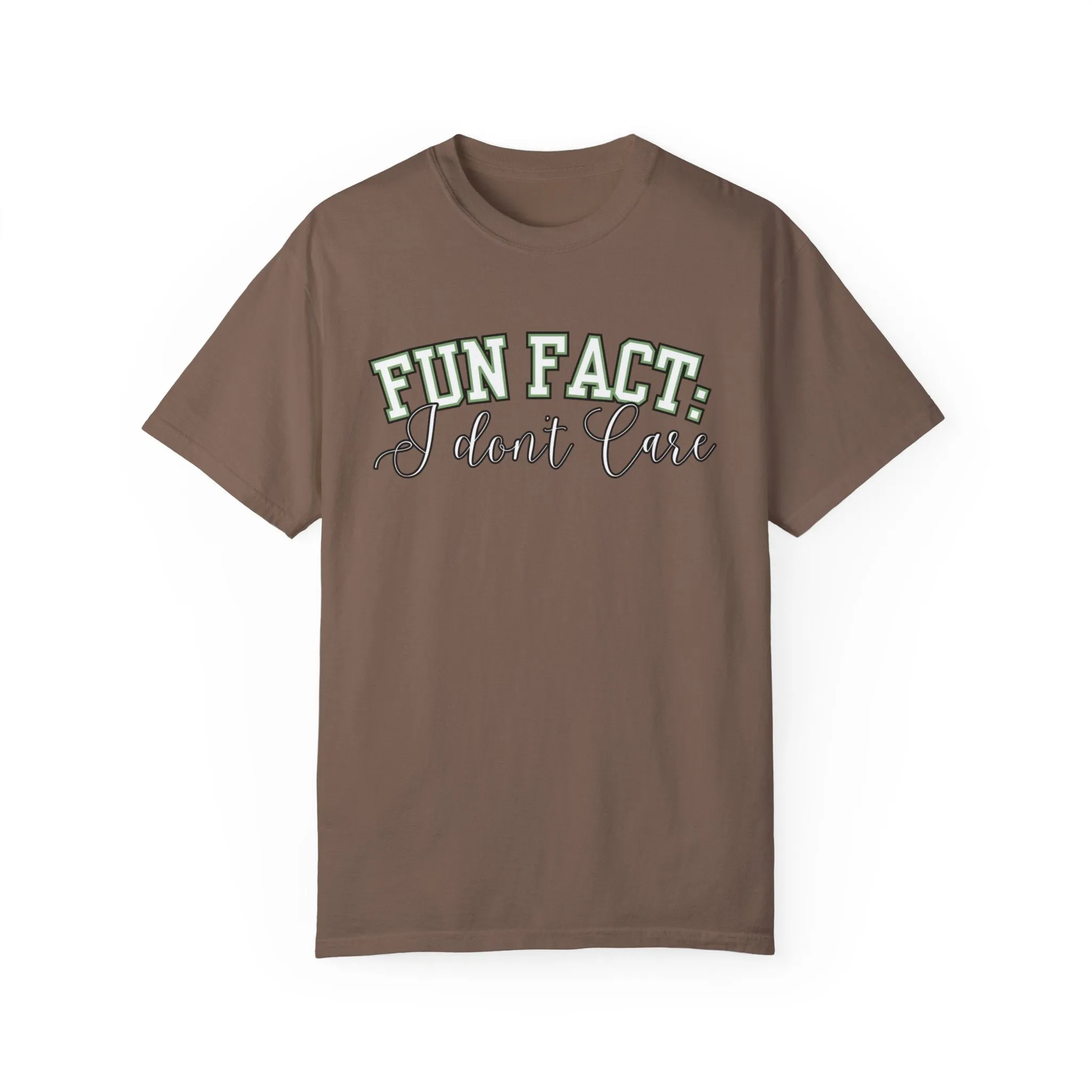 Fun Fact: I Don't Care Comfort Colors Women's Tee – Casual Statement Top for Nonchalant Style