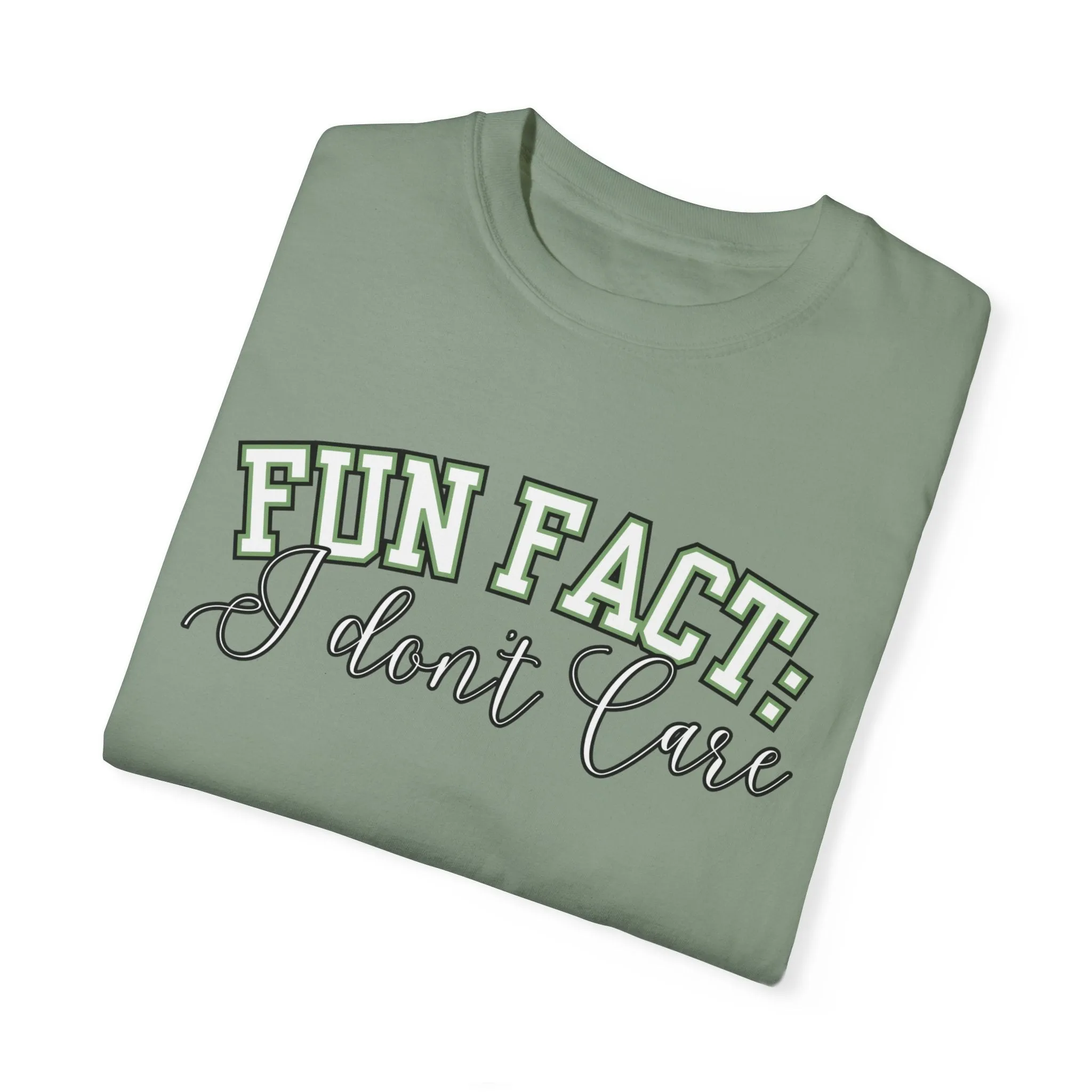 Fun Fact: I Don't Care Comfort Colors Women's Tee – Casual Statement Top for Nonchalant Style
