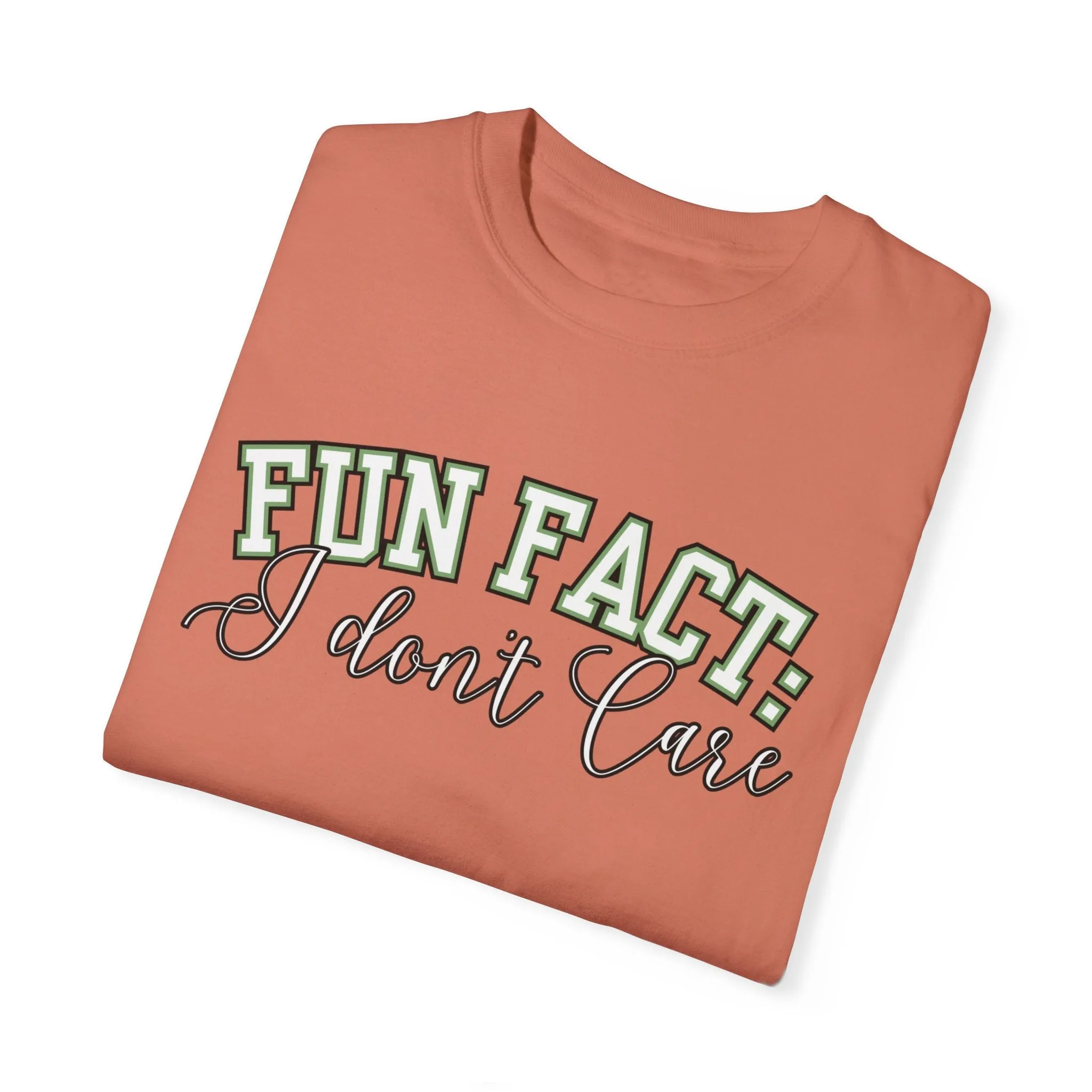 Fun Fact: I Don't Care Comfort Colors Women's Tee – Casual Statement Top for Nonchalant Style