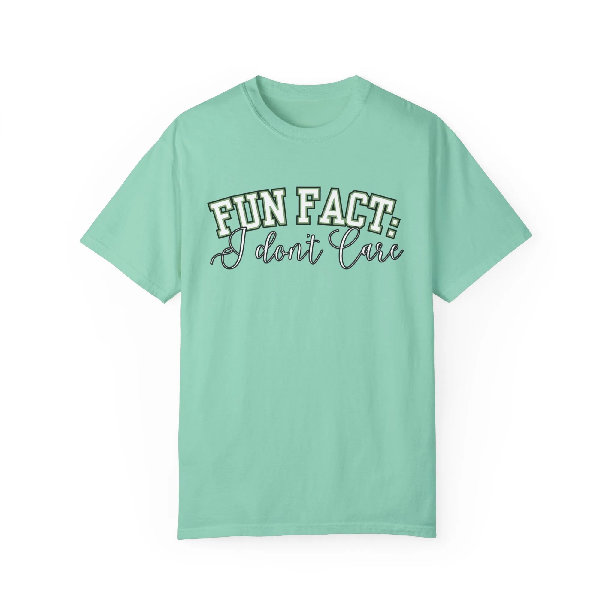 Fun Fact: I Don't Care Comfort Colors Women's Tee – Casual Statement Top for Nonchalant Style