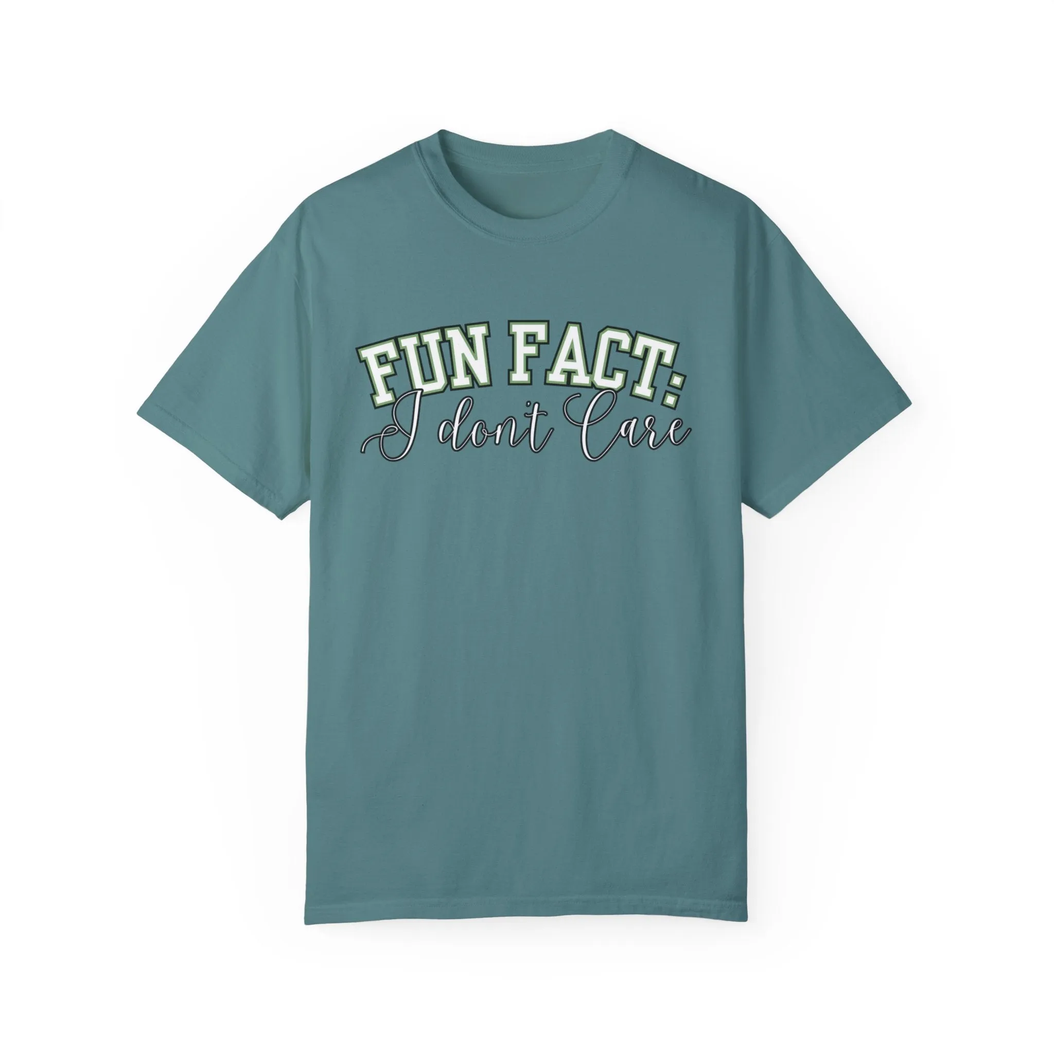 Fun Fact: I Don't Care Comfort Colors Women's Tee – Casual Statement Top for Nonchalant Style