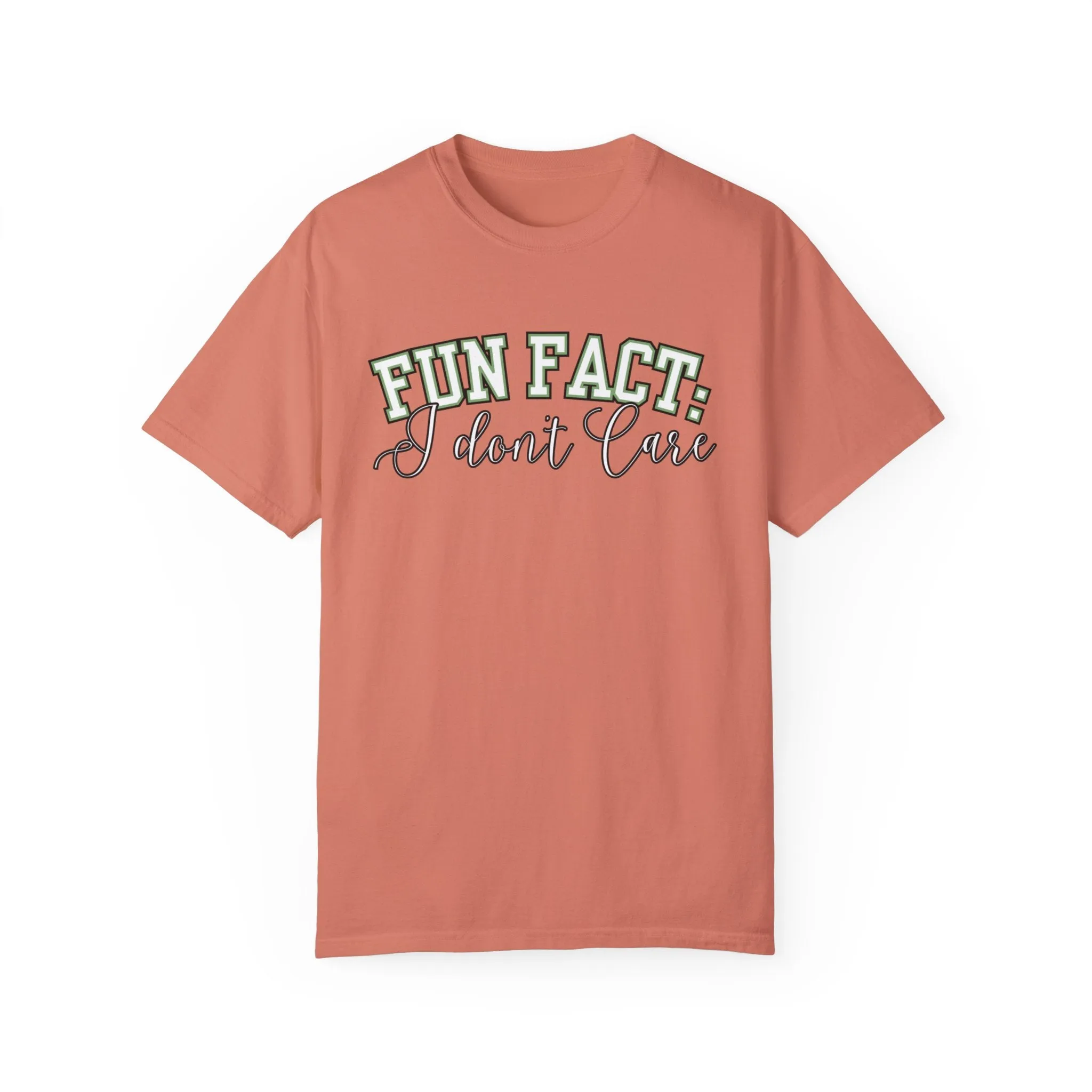 Fun Fact: I Don't Care Comfort Colors Women's Tee – Casual Statement Top for Nonchalant Style