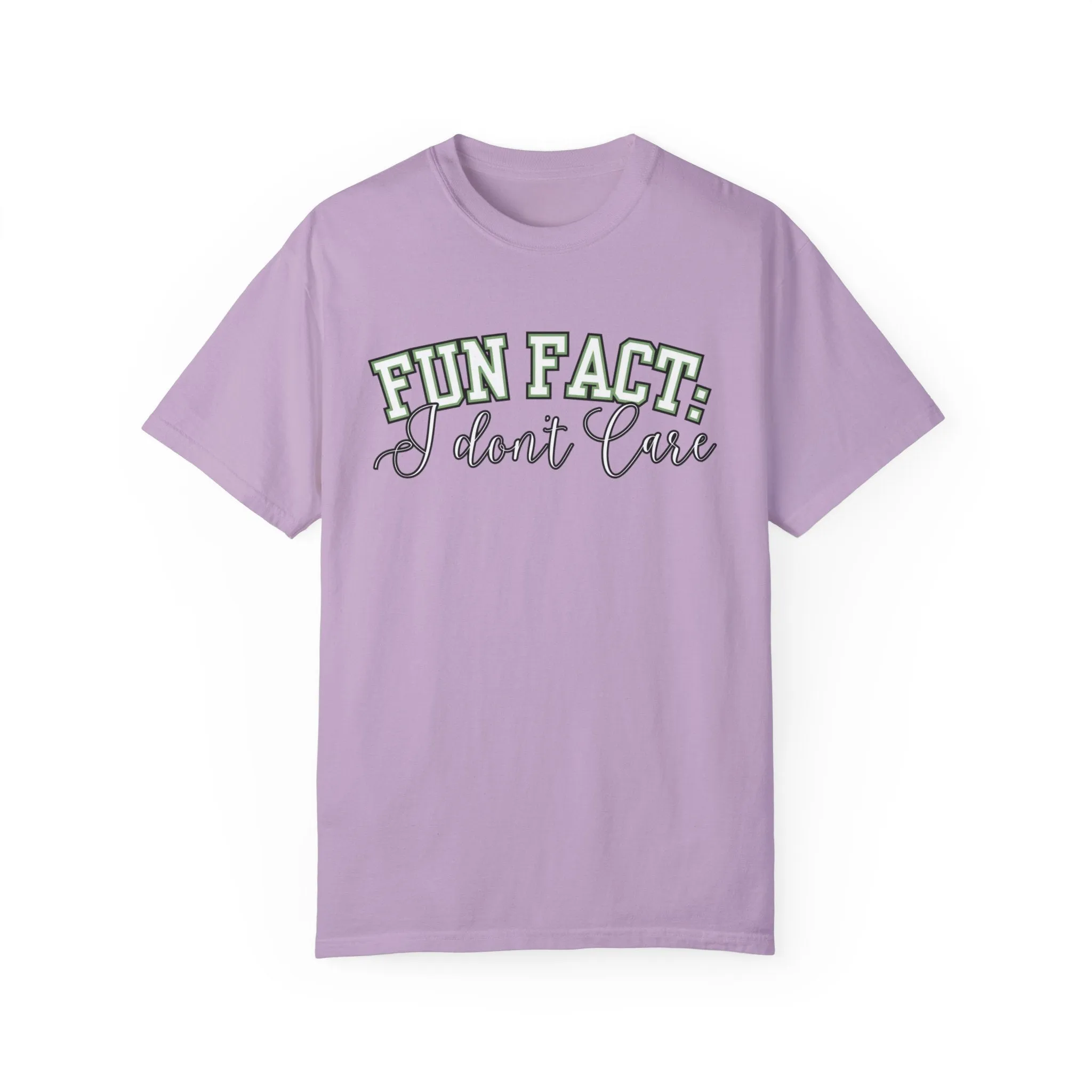Fun Fact: I Don't Care Comfort Colors Women's Tee – Casual Statement Top for Nonchalant Style