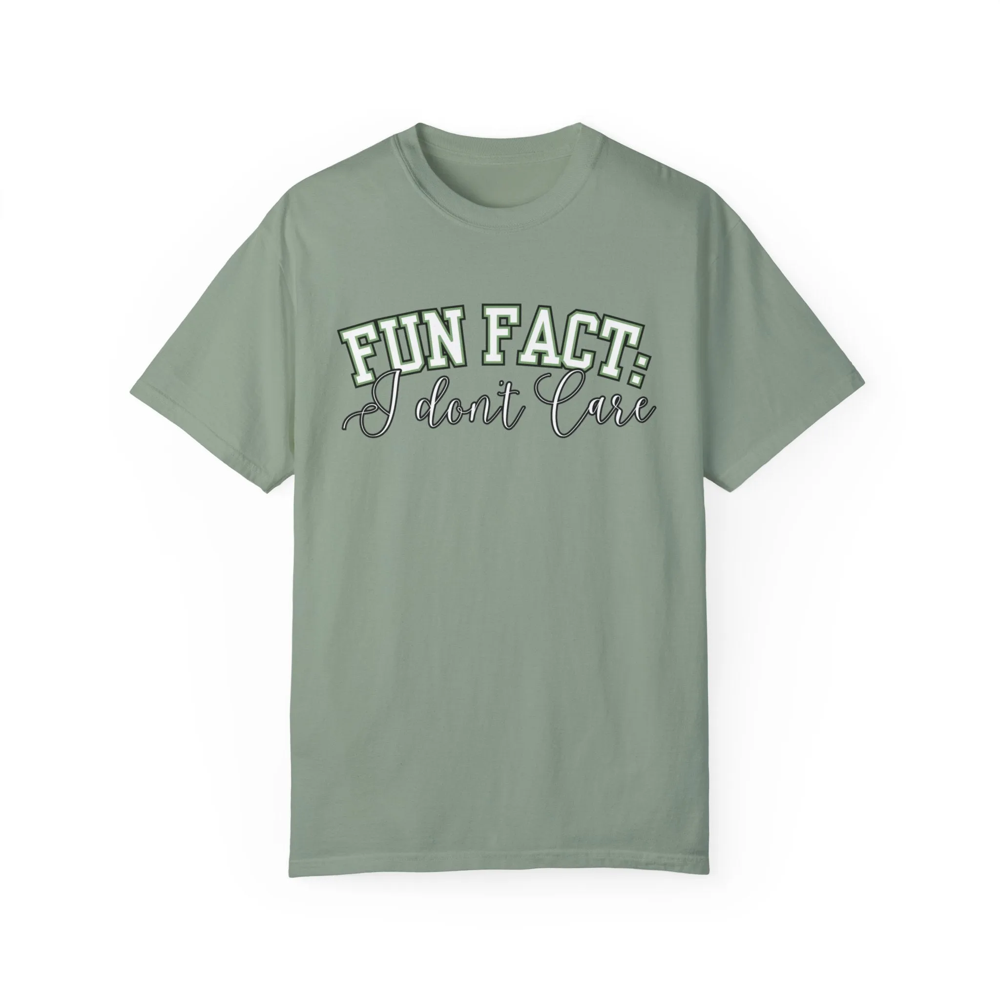 Fun Fact: I Don't Care Comfort Colors Women's Tee – Casual Statement Top for Nonchalant Style