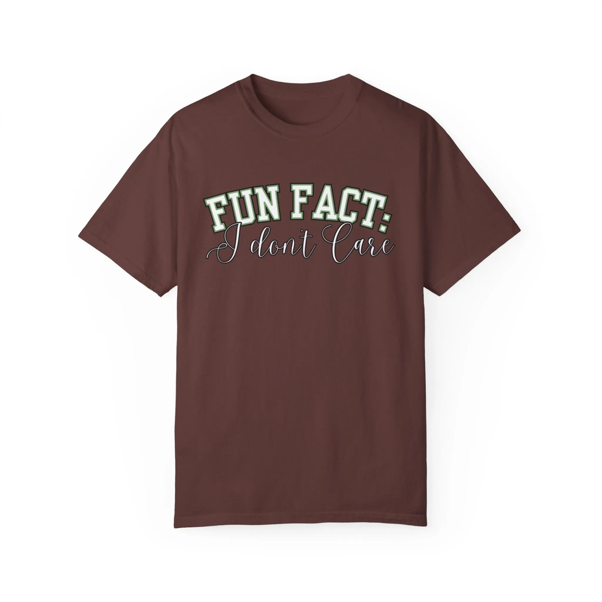 Fun Fact: I Don't Care Comfort Colors Women's Tee – Casual Statement Top for Nonchalant Style