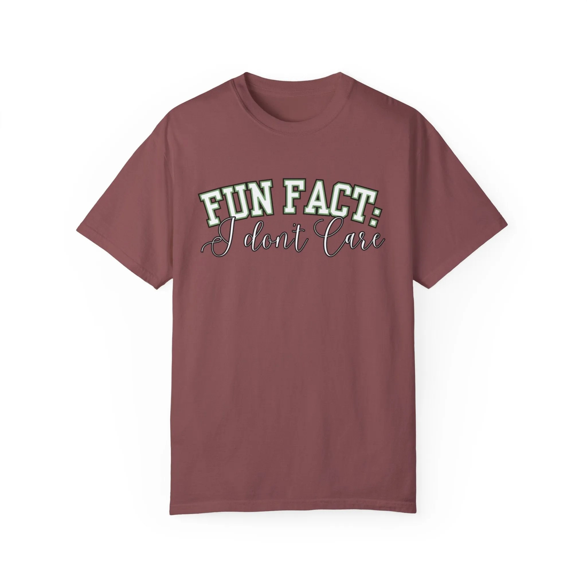 Fun Fact: I Don't Care Comfort Colors Women's Tee – Casual Statement Top for Nonchalant Style