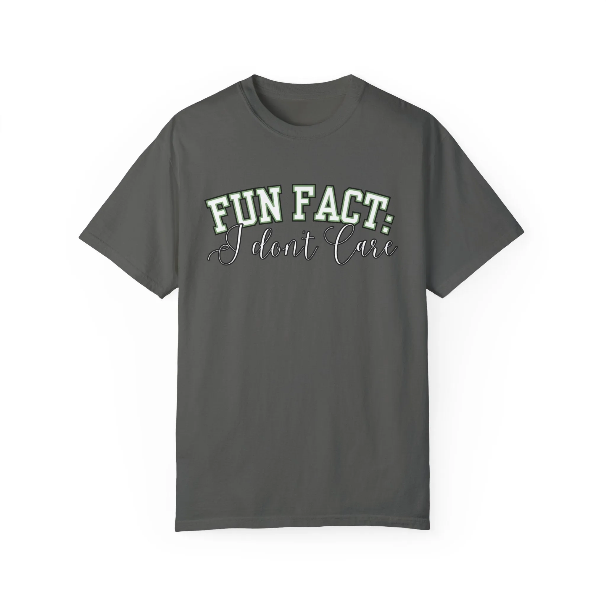 Fun Fact: I Don't Care Comfort Colors Women's Tee – Casual Statement Top for Nonchalant Style
