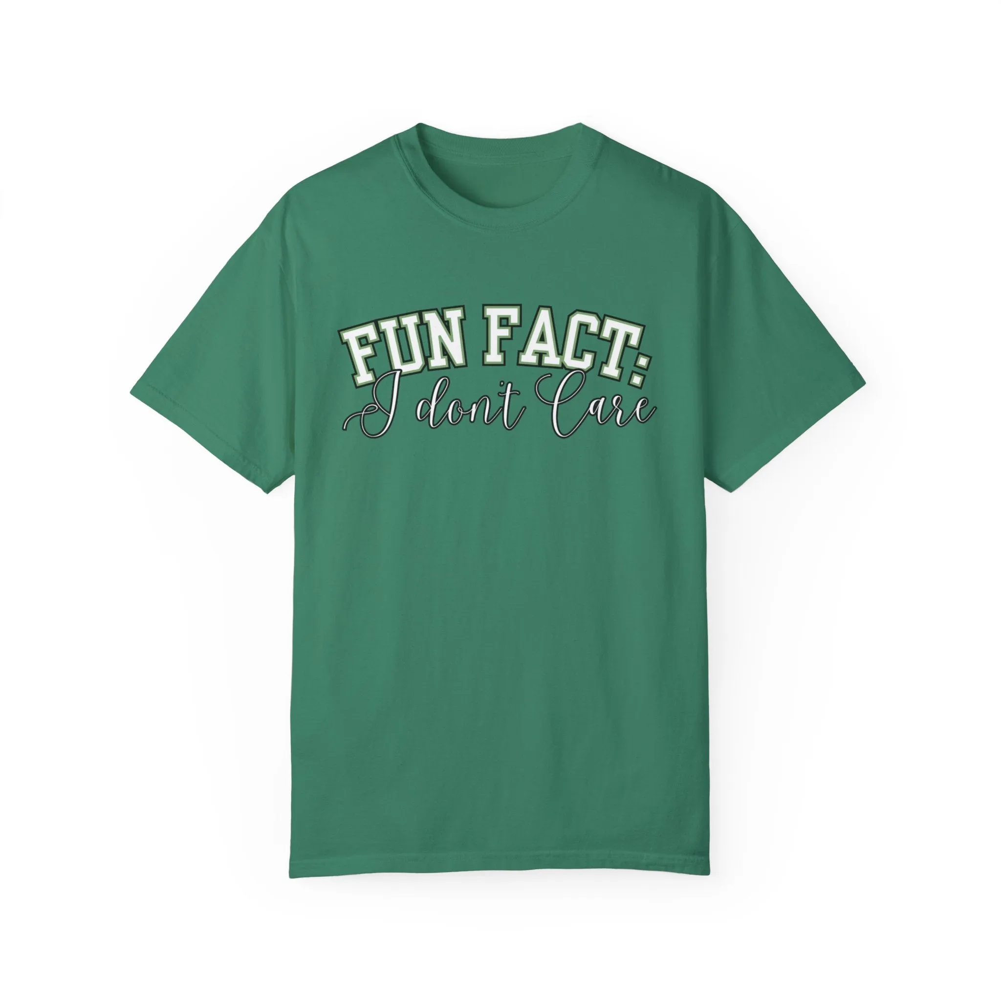 Fun Fact: I Don't Care Comfort Colors Women's Tee – Casual Statement Top for Nonchalant Style