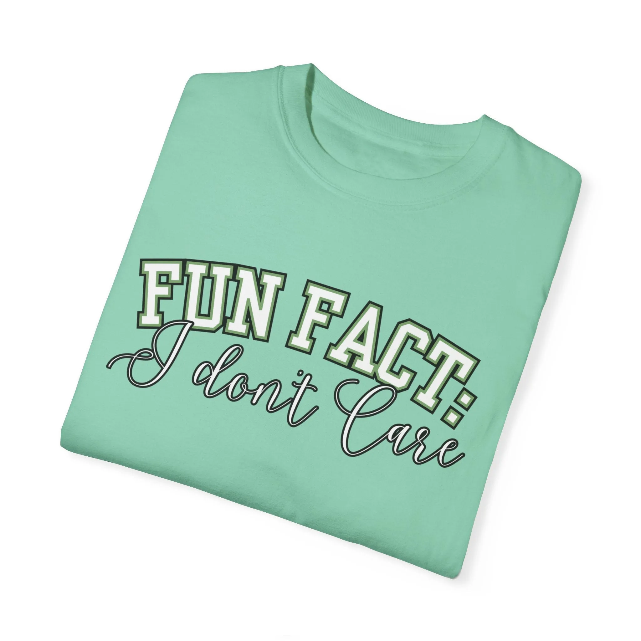 Fun Fact: I Don't Care Comfort Colors Women's Tee – Casual Statement Top for Nonchalant Style