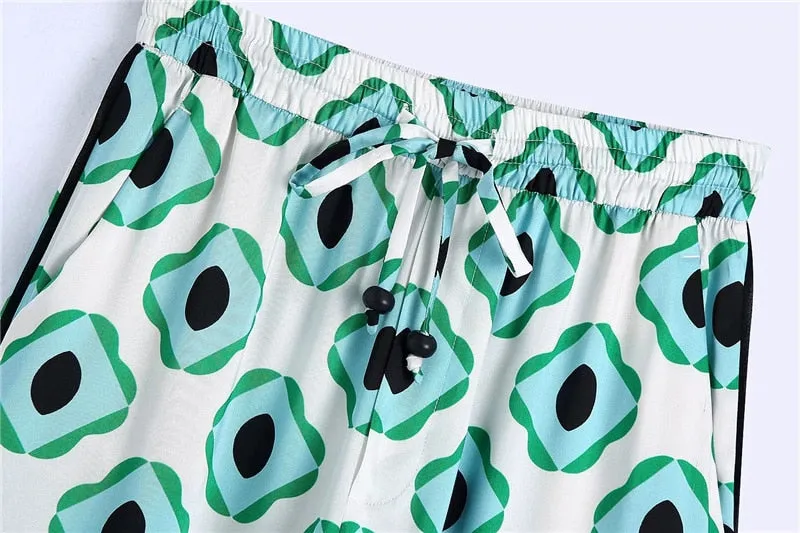 GEOMETRIC PRINT TROUSERS
