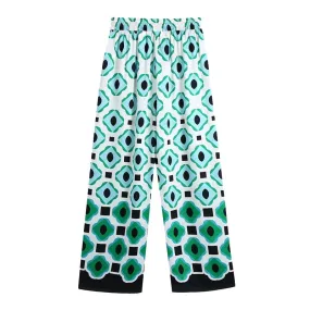 GEOMETRIC PRINT TROUSERS