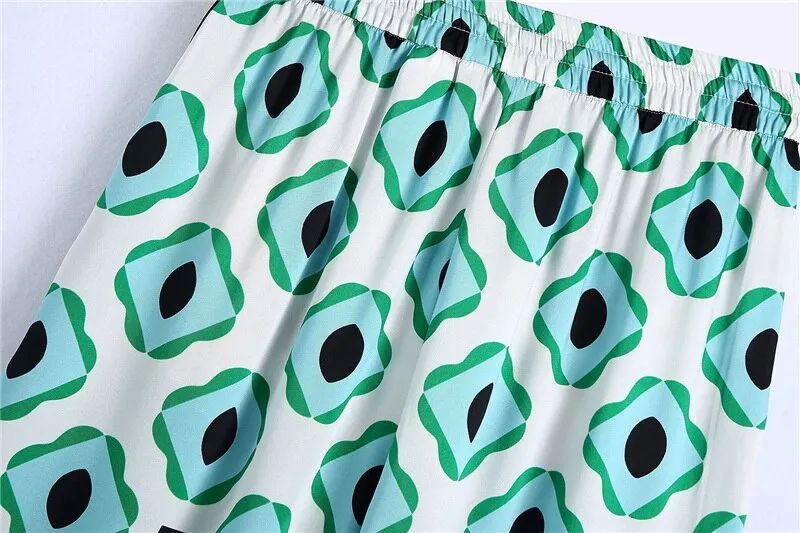 GEOMETRIC PRINT TROUSERS