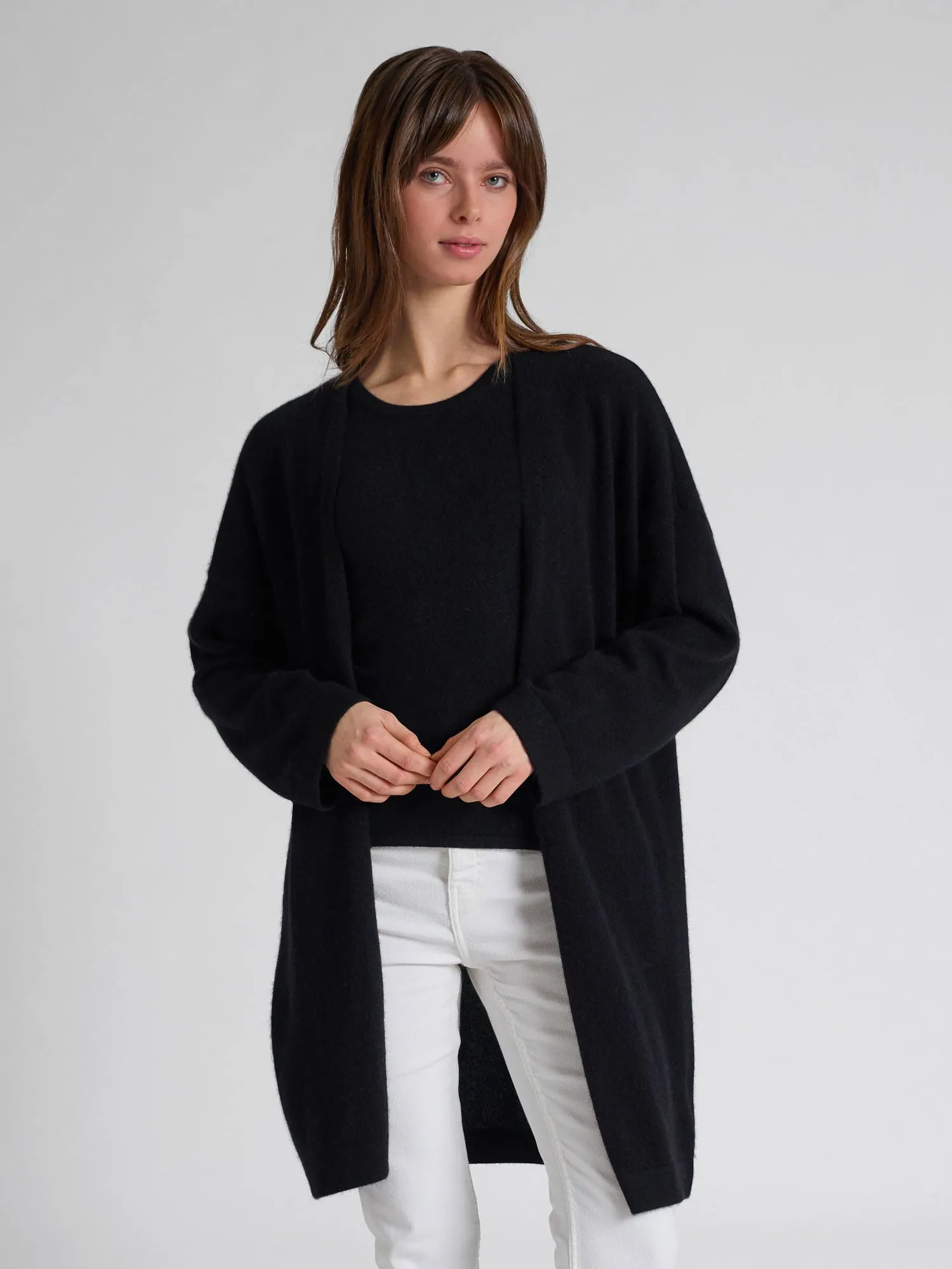 Kashmircardigan "Magni" - Sort