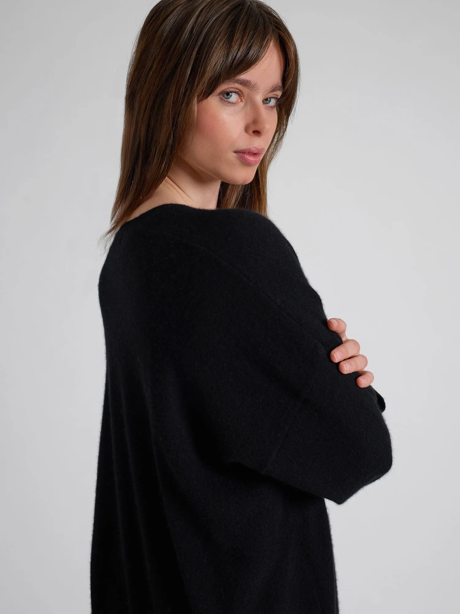 Kashmircardigan "Magni" - Sort