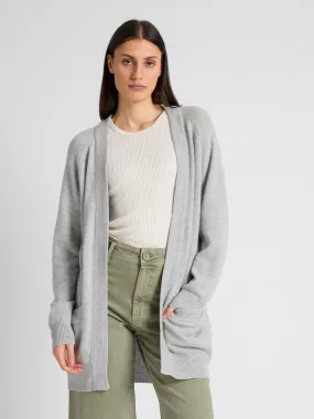 Kashmircardigan "Solveig" - light grey