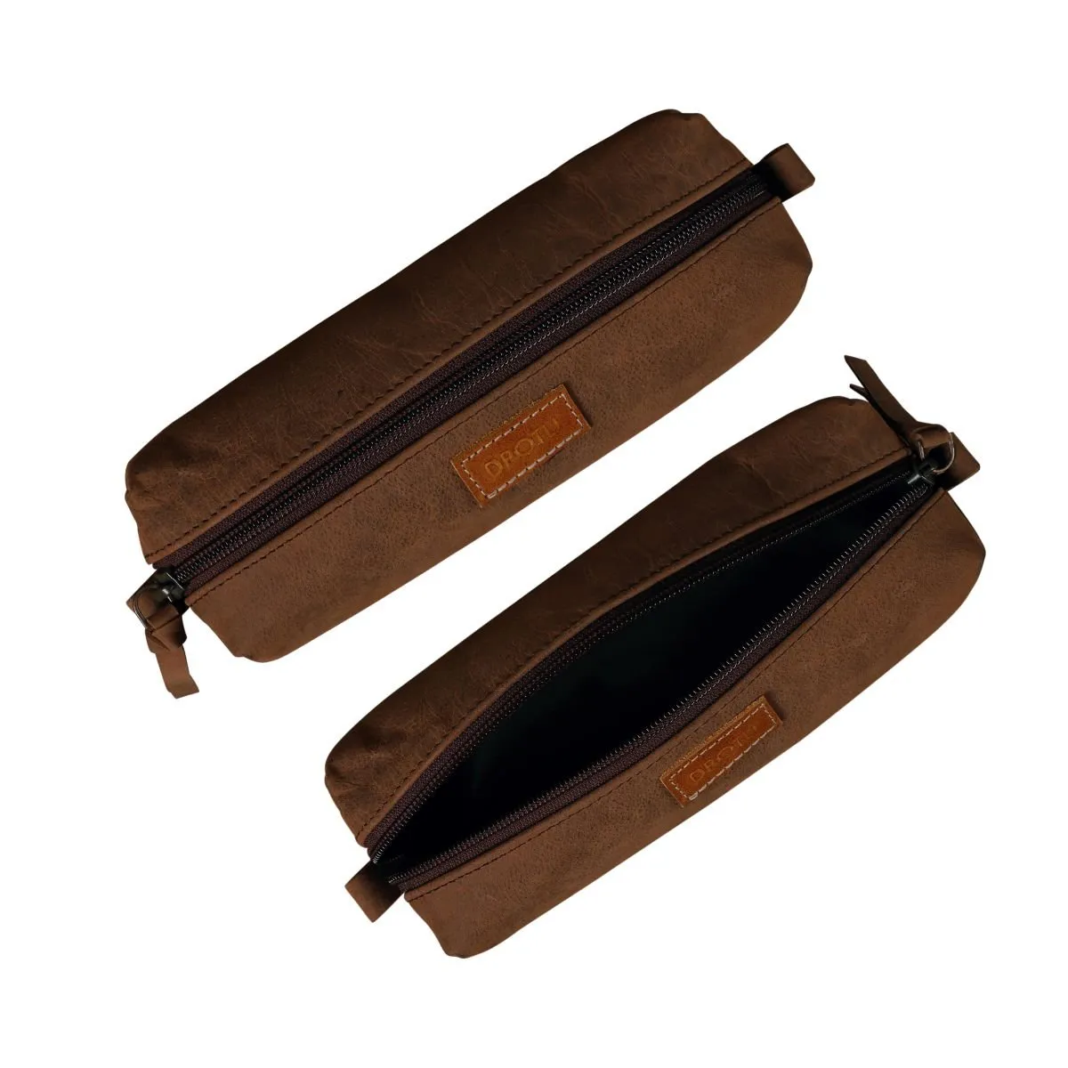 Leather Stationery Pouch- Rustic Brown