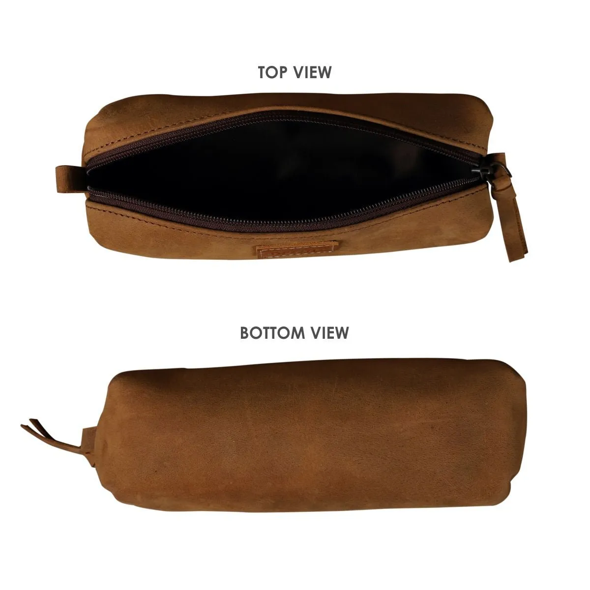 Leather Stationery Pouch- Tan Brown