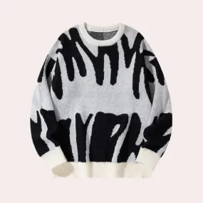 Men's Stylish Knit Sweater: Modern Knit, Comfortable Fit Men's Stylish Knit Sweater: Modern Knit, Comfortable Fit