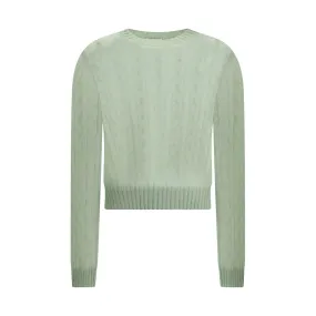 Mohair and wool cable knit Sweater