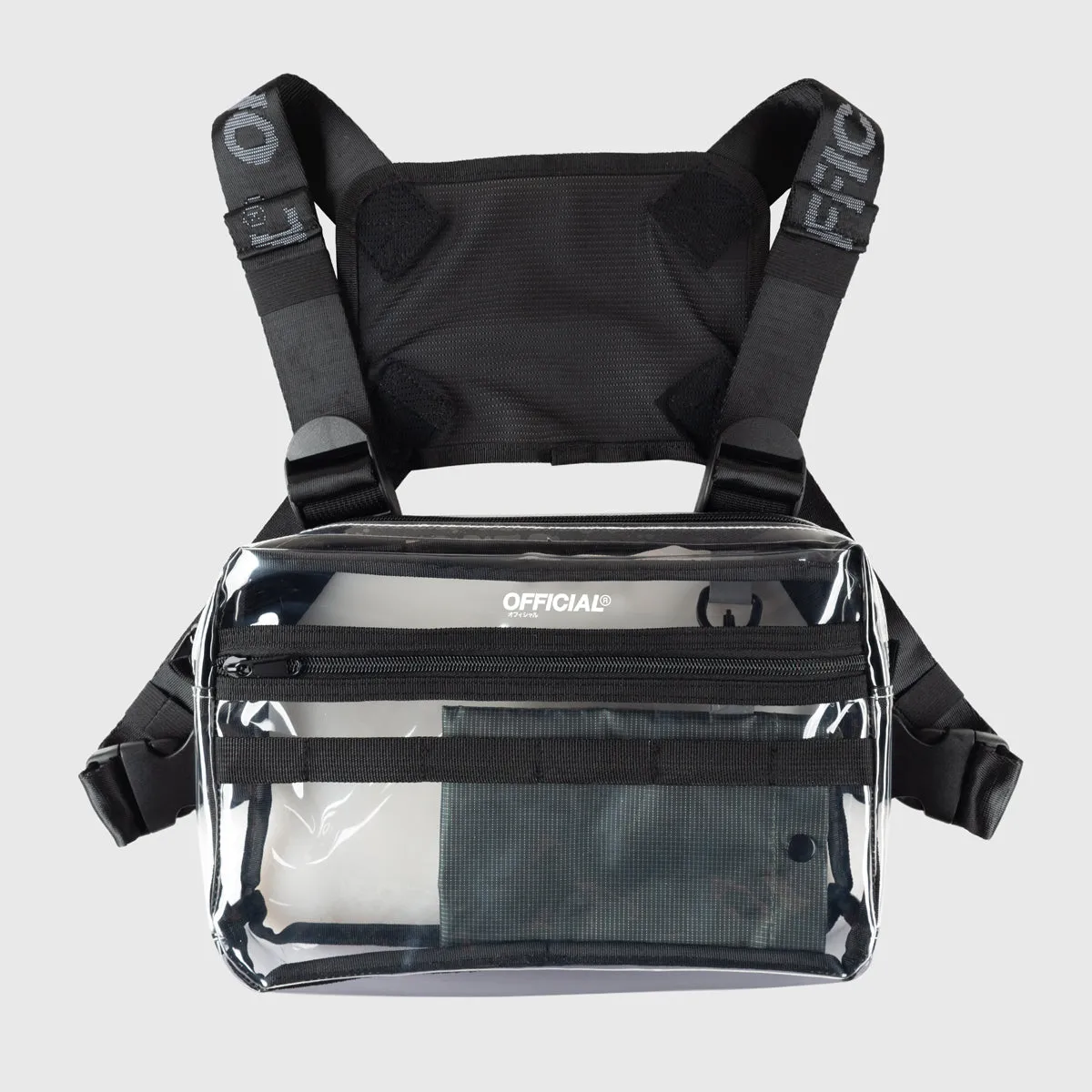 Official Translucent Black Chest Utility Bag