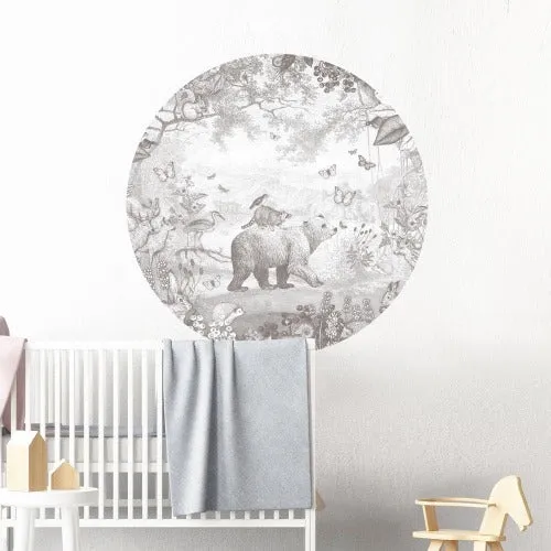 Pimpelmees Wall Sticker Forest Animals Pencil Grey - Clearance