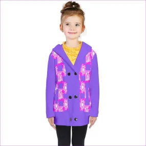 Pink Whirlwind Kids Double Breasted Button Coat