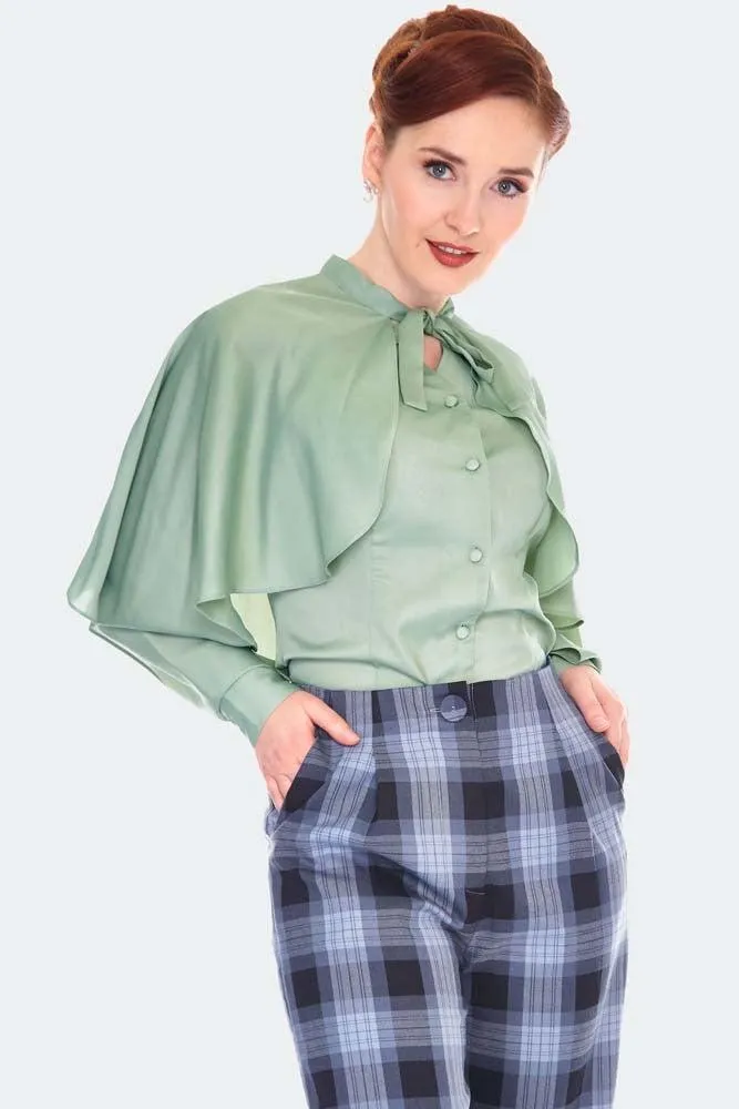 Plaid Vintage Style High Waisted Trousers