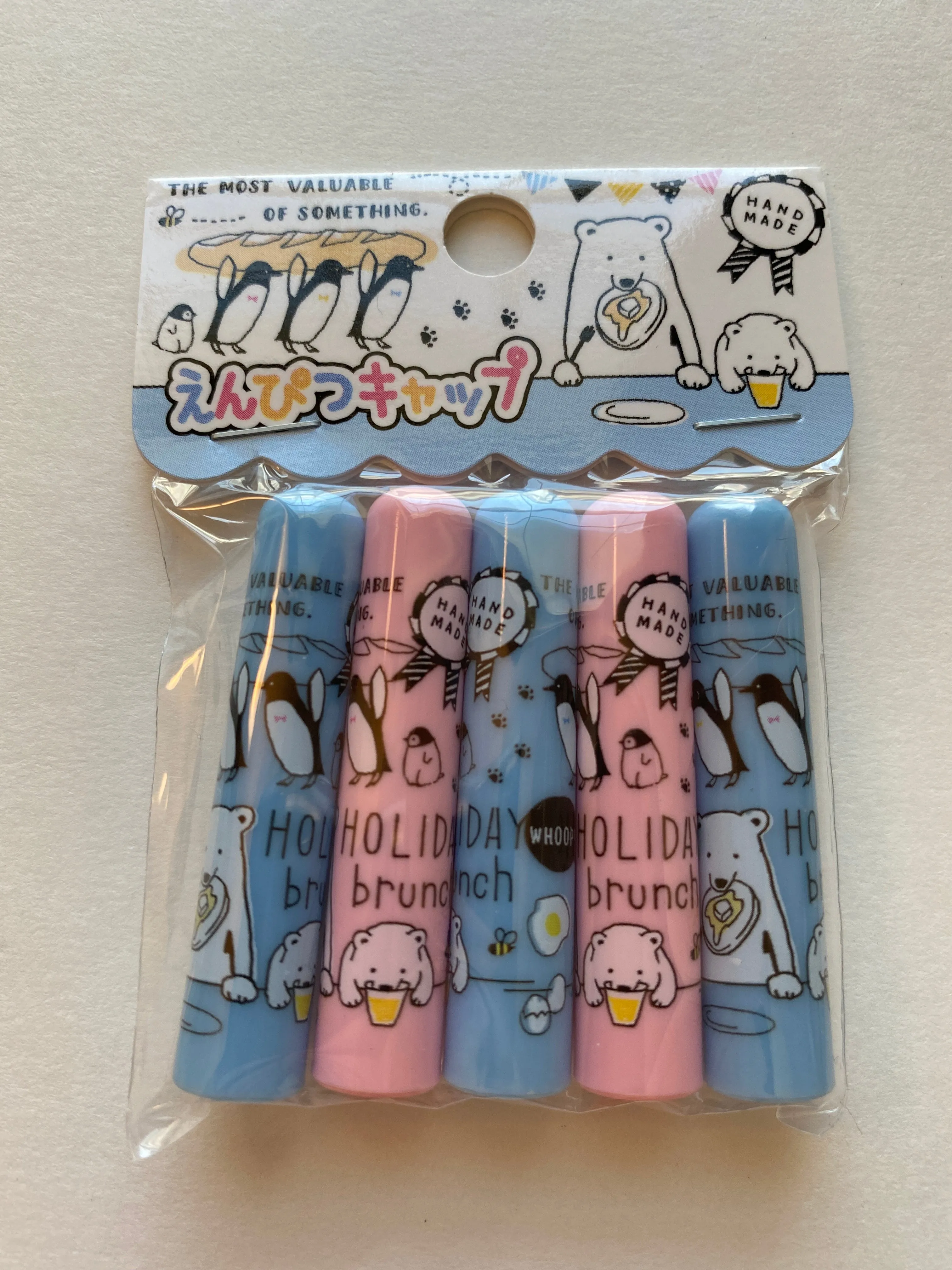 Q-Lia Holiday Brunch Pencil Caps