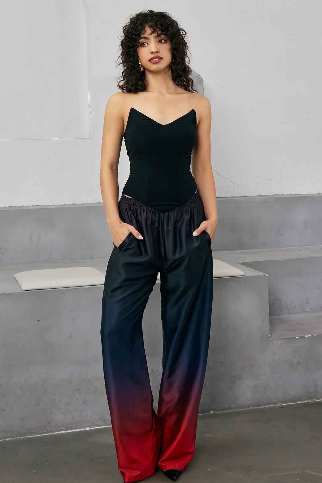 V-neck Tube Crop